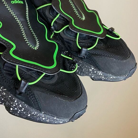 Adidas Ozweego Lace Up Black Sneakers Size 7 - Picture 8 of 9